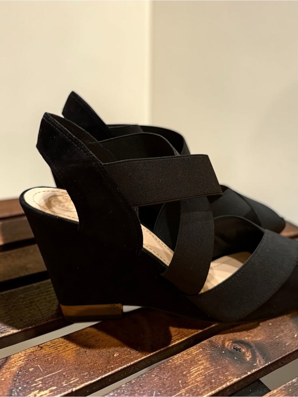 Tory Burch Debbie Slingback Wedge Sandals NWOB